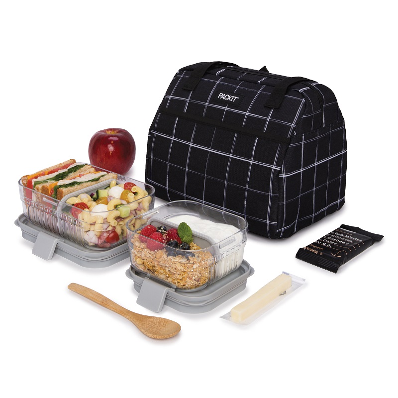 Aukstuma soma PackIt Hampton Lunch Bag Grid