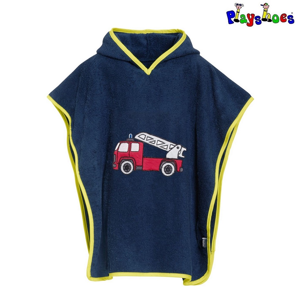 Pludmales pončo bērniem Playshoes Fire Truck