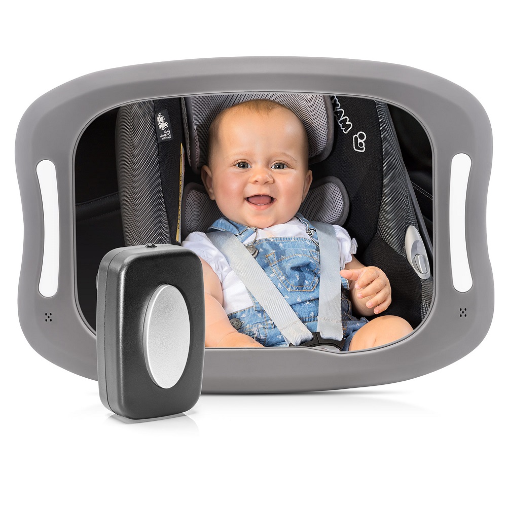 Aizmugurējā sēdekļa spogulis Reer BabyView LED