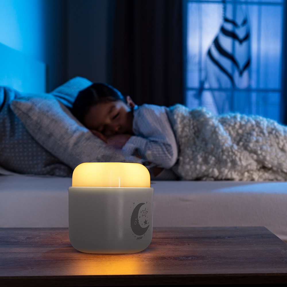 Nakts lampa bērniem Reer 2-in-1 Sleeplight Grey