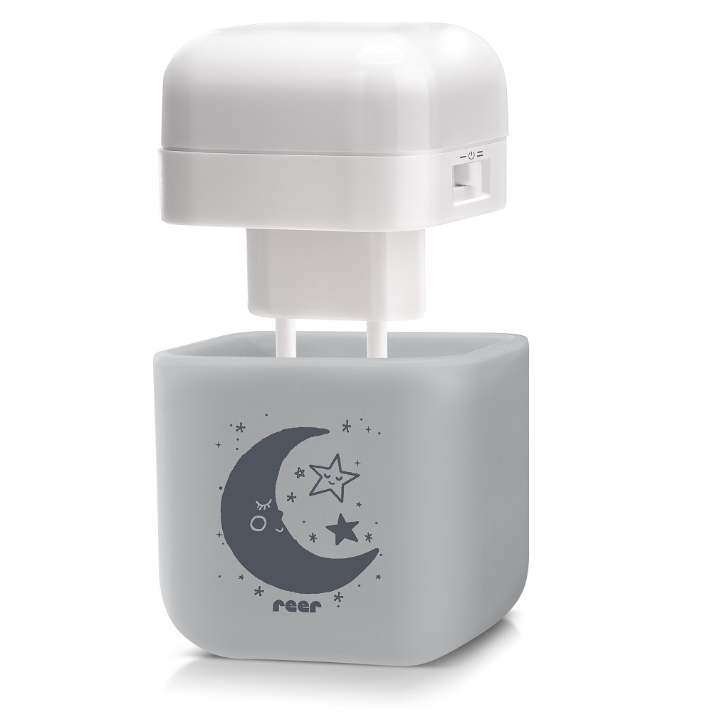 Nakts lampa bērniem Reer 2-in-1 Sleeplight Grey