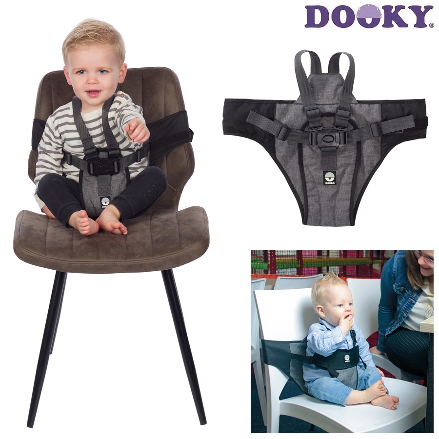 Ceļojumu augstais krēsls Dooky Travel Chair Grey