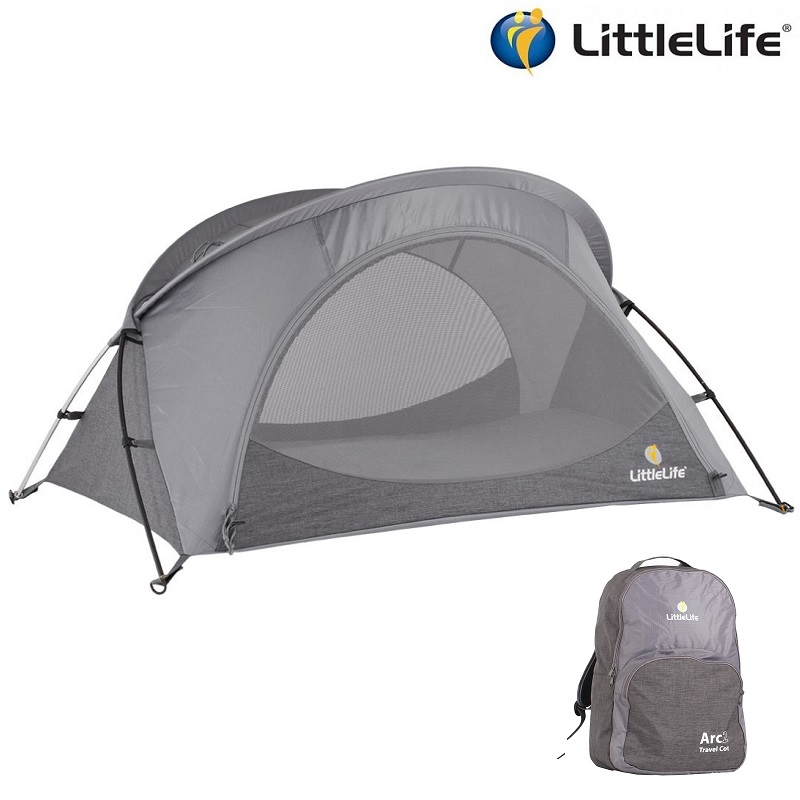 Ceļojumu gultiņa LittleLife Arc 2 Grey