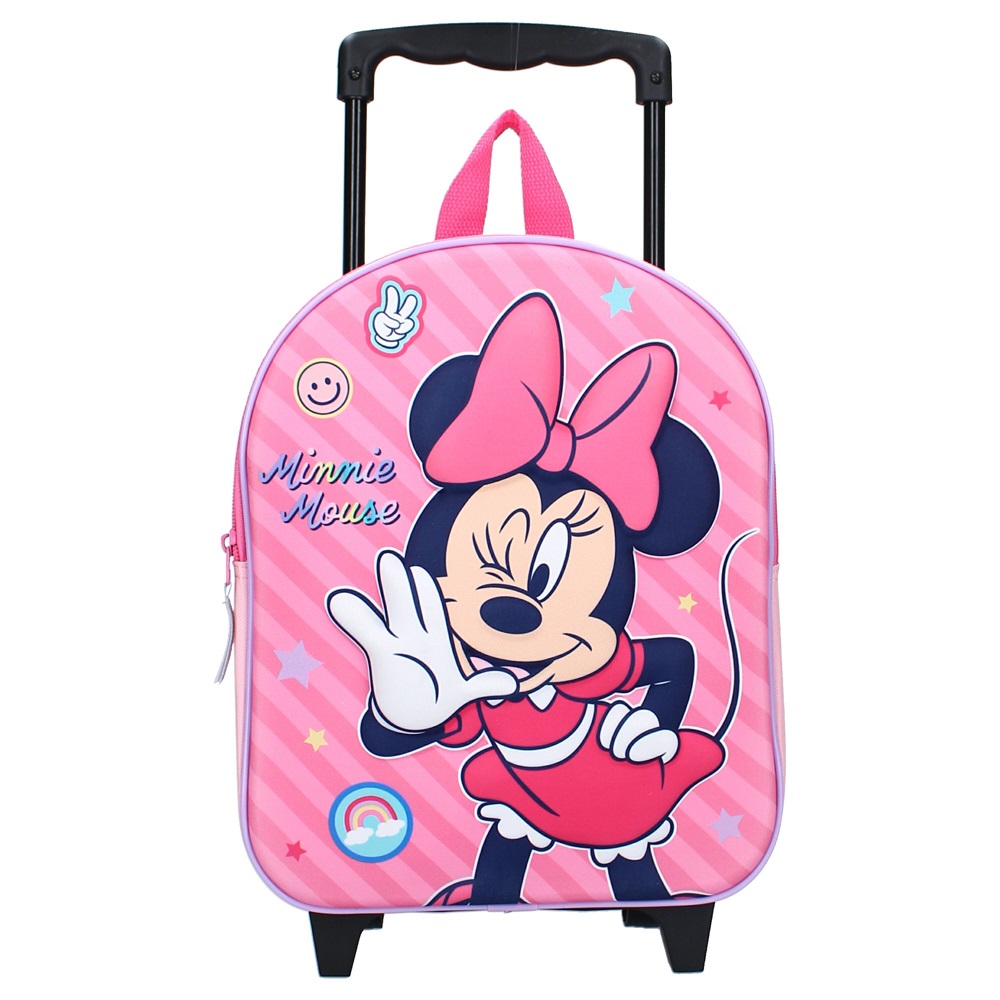 Bērnu čemodāns Minnie Mouse Fashion Besties Trolley Backpack