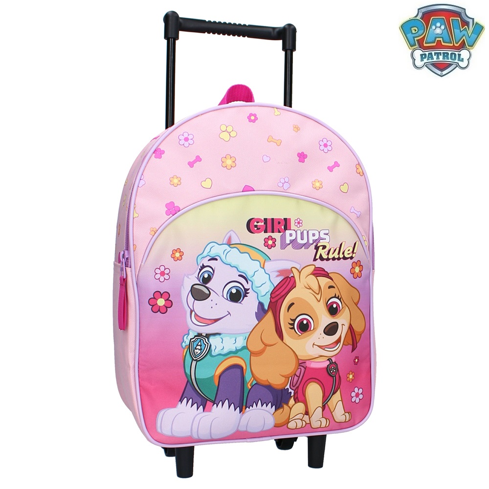 Bērnu čemodāns Paw Patrol Girl Pups Rule Trolley Backpack