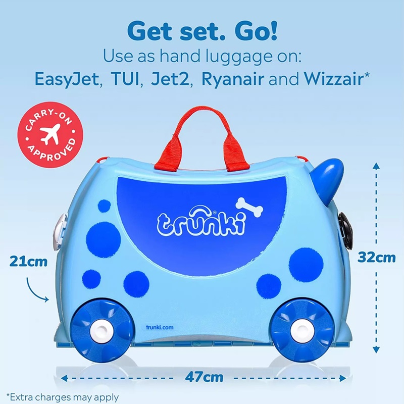 Bērnu koferis Trunki Dougie The Blue Dog