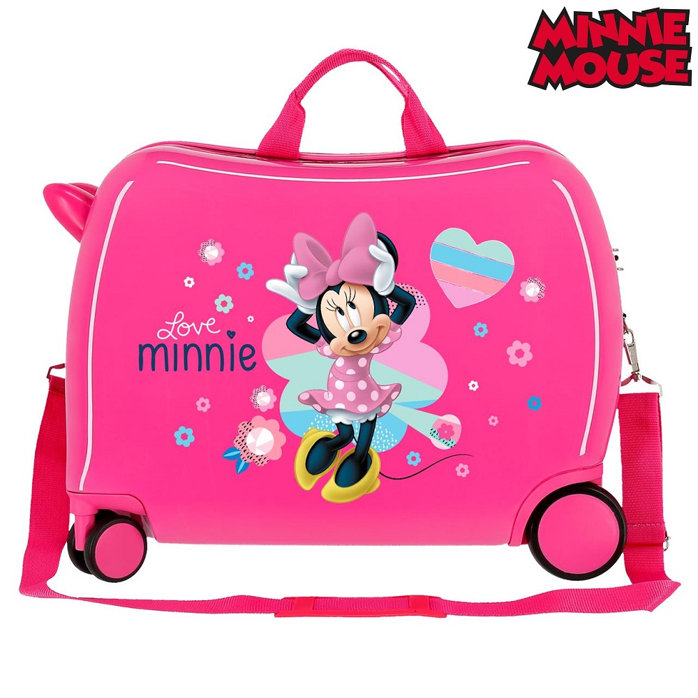 Bērnu čemodāns ar riteņiem Minnie Mouse Love