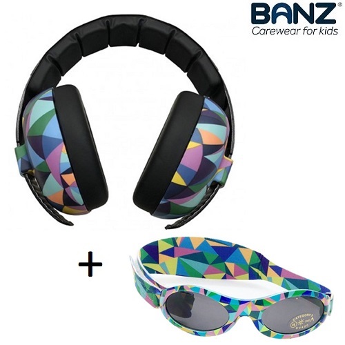 Baizsargājošas austiņas un saulesbrilles Banz Kaleidoscope