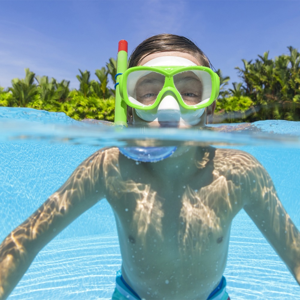 Bērnu snorkelēšanas komplekts Bestway Explorer Green