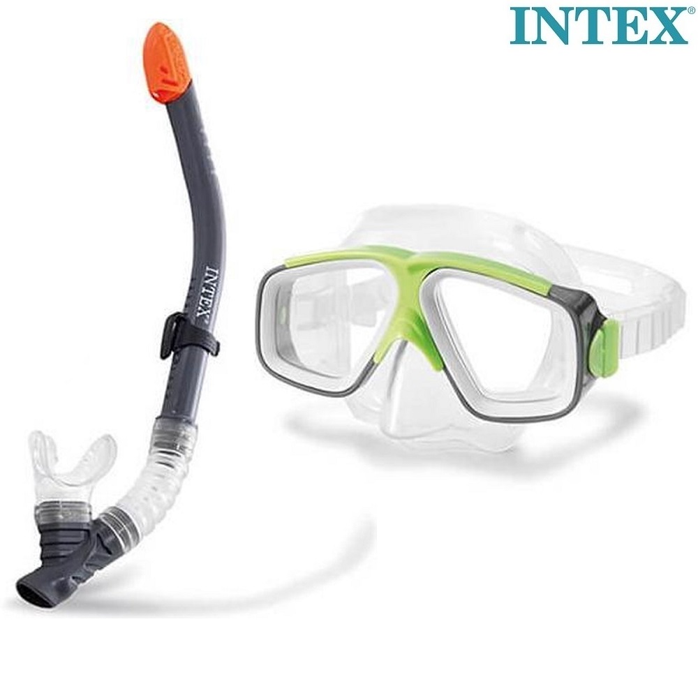 Bērnu snorkelēšanas komplekts Intex Green