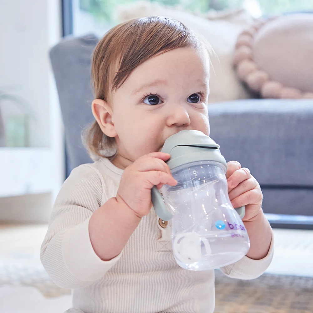 Neizlīstoša pudele bērniem B.Box Sippy Cup Sage