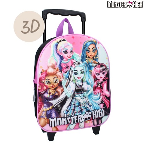 Bērnu čemodāns Monster Hight The Boo Crew Trolley Backpack