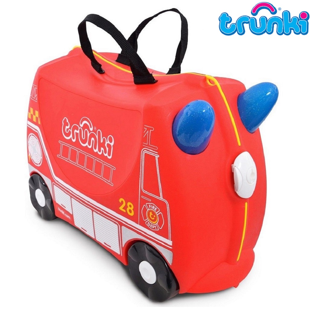 Bērnu koferis ar riteņiem Trunki Fire Engine