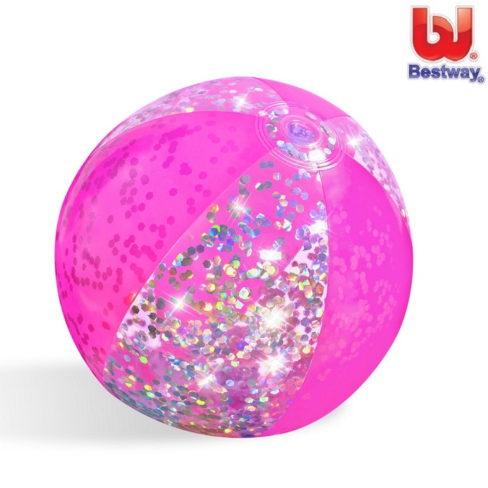 Pludmales bumba Bestway Glitter Fushion Pink