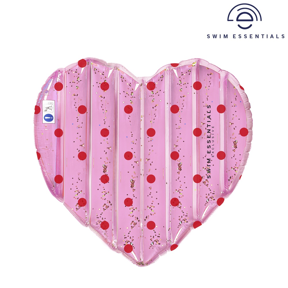 Piepūšamais peldmatracis Swim Essentials Pink Heart