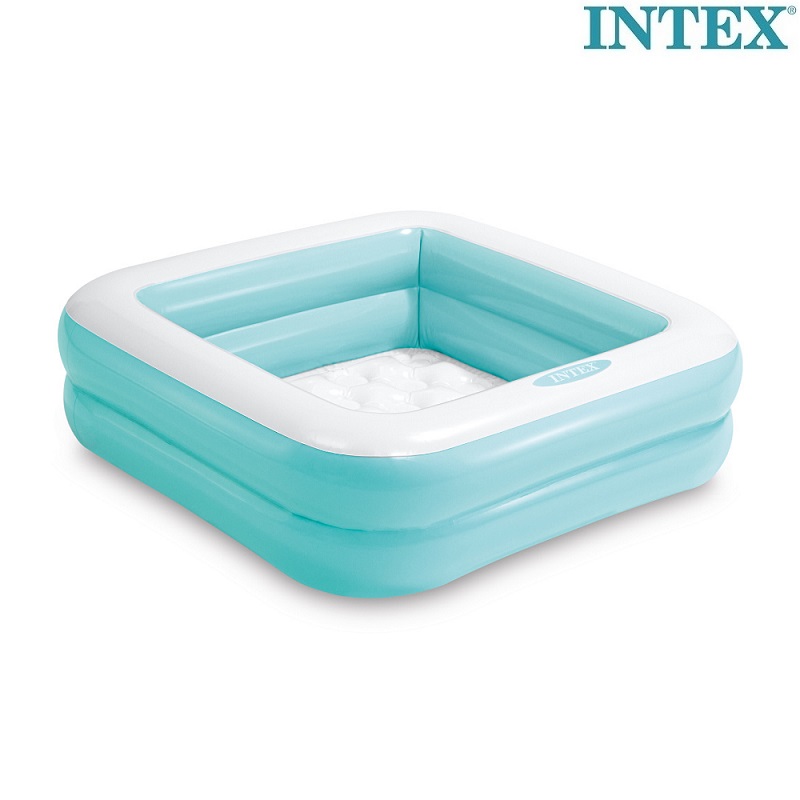 Baseins bērniem piepūšamais Intex Square Blue