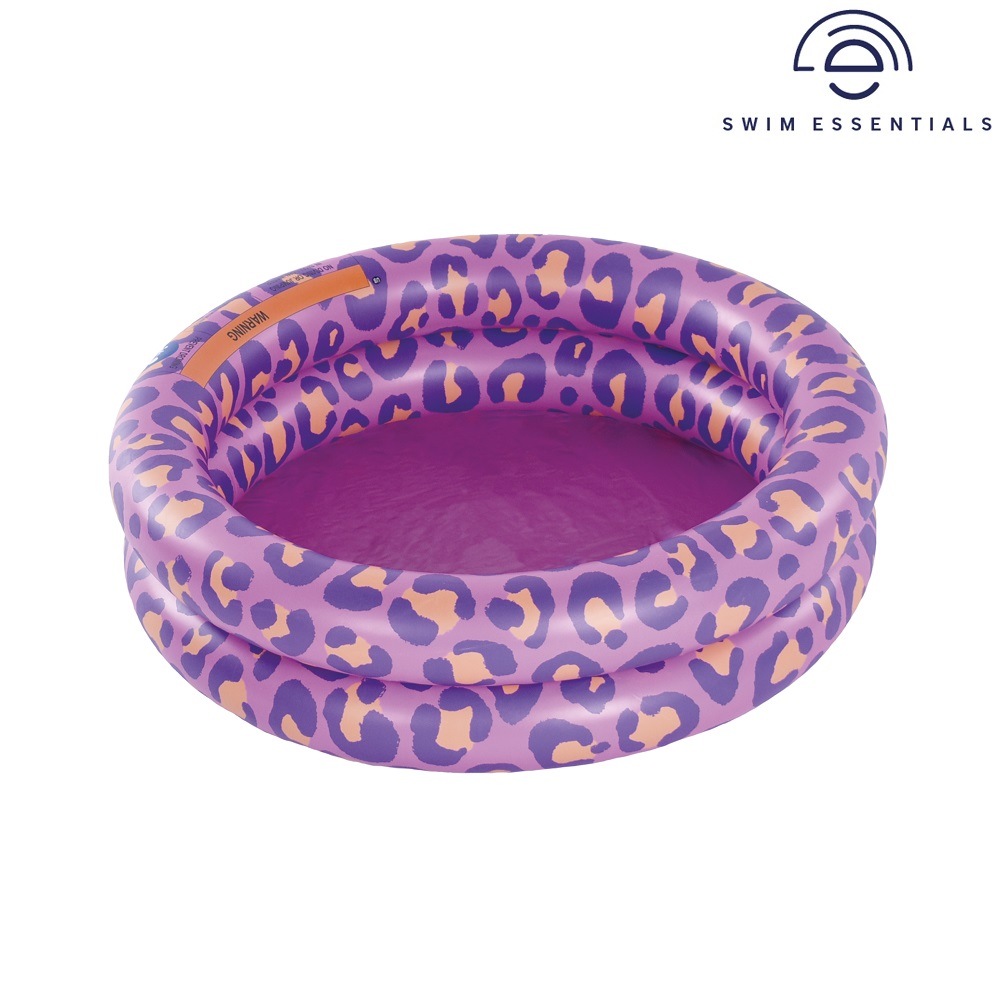 Baseins bērniem piepūšamais Swim Essentials Purple Leopard Mini